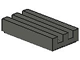 P-No: 2412b  Name: Tile, Modified 1 x 2 Grill with Bottom Groove / Lip (New Style)