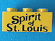 P-No: 3002pb02  Name: Brick, Decorated 2 x 3 with 'Spirit of St. Louis' Left Side Pattern (Sticker)