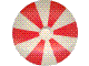 P-No: 3960pb03  Name: Radar Dish 4 x 4 with Stripes Red Pattern