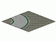P-No: 609p01  Name: Baseplate, Road 32 x 32 9-Stud Curve with Road Pattern